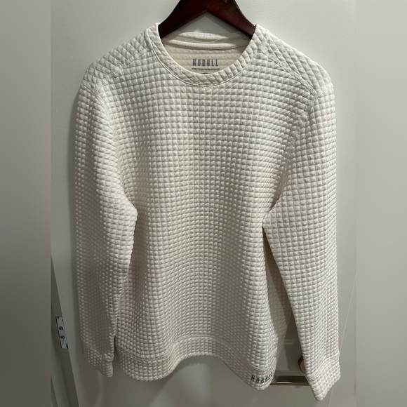 NOBULL White Quilted Sweatshirt